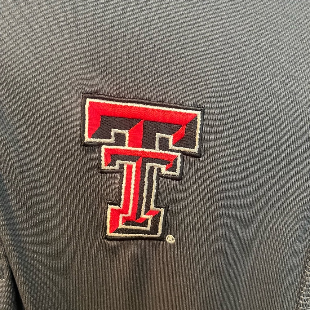 Texas Tech Rivalry Threads Gray Polo with Red Details - Picture 3 of 5